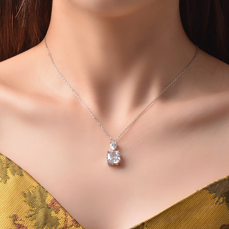 6 Carat Diamond Tennis Necklace | Lab-Created Diamonds | 14K White Gol –  Klein's Jewelry